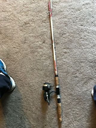 Vintage Garcia Mitchell 300 Spinning Reel And Rod Combo South Bend Rod 2