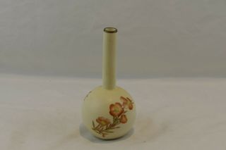 Antique Royal Worcester Blush 6 " Porcelain 51bud Vase 1888