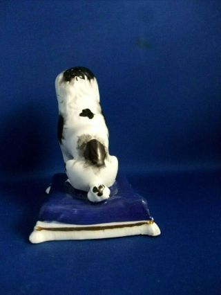 ANTIQUE 19THC STAFFORDSHIRE POTTERY FIGURE OF A POODLE DOG C1835 - SAMUEL ALCOCK 6
