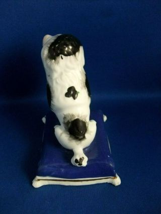 ANTIQUE 19THC STAFFORDSHIRE POTTERY FIGURE OF A POODLE DOG C1835 - SAMUEL ALCOCK 7