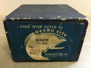 Box Only - Vintage Ocean City No 3171 Solite Fly Reel - Box Only