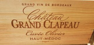 French Crested 6 Bottle Wooden Wine Crate / Box - Office Archive Storage Drawer
