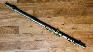 Rare Antique L.  Charvet French 5 Keys Simple System Metal Cylinder Flute Irish