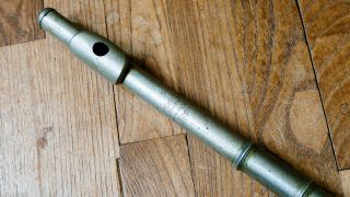 Rare Antique L.  Charvet French 5 keys Simple System Metal Cylinder Flute Irish 4