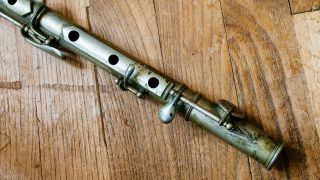 Rare Antique L.  Charvet French 5 keys Simple System Metal Cylinder Flute Irish 6
