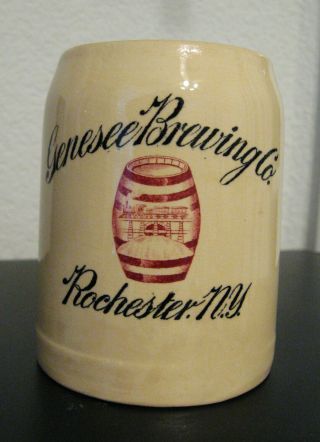 Antique Villeroy & Boch Mettloch Advertising Mug - Genesee Brewing Co.  Rochester