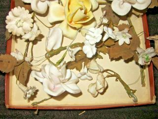 c.  1880 Antique French Porcelain Wedding Cake Roses 2
