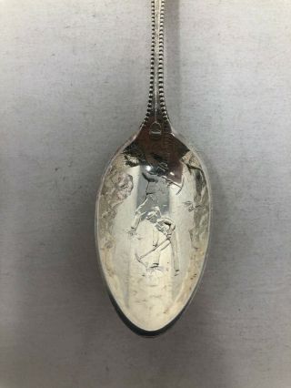 Towle Sterling Silver Souvenir Spoon Mine Shaft Handle Gold Miners 3