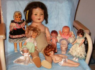 Vintage Dolls Creepy,  Spooky,  Sweet,  Kewpie Dolls,  Cz Doll,  Cake Topper Ceramic