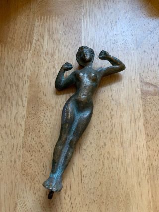 Antique Solid Bronze Stretching Naked Lady Clock Piece? Find