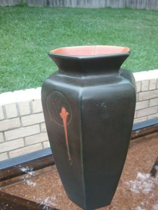 Roseville Pottery Vase Arts and Crafts Design Cucumber Green Antique Mission 3