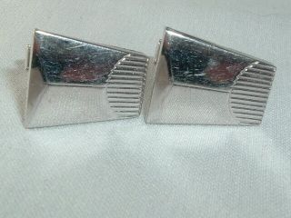 Vintage Sarah Coventry Cuff Links Silver Tone