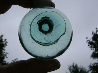 (1029) 2.  38 Inch Walt Pich Book 24 Net Japanese Glass Float Ball Buoy Bouy