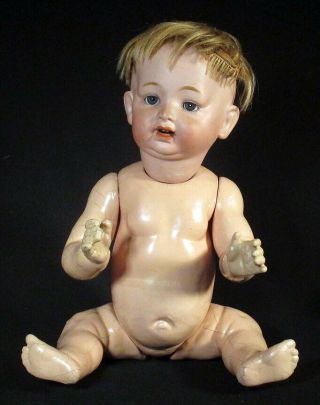1910s 1920s Vintage MORIMURA BROTHERS Japan BISQUE & COMPOSITION BABY DOLL 2