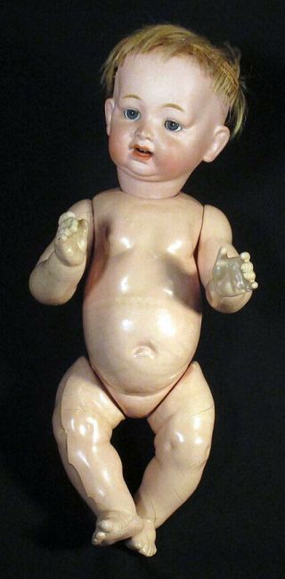 1910s 1920s Vintage MORIMURA BROTHERS Japan BISQUE & COMPOSITION BABY DOLL 3