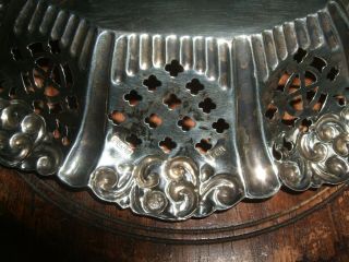 Antique Sterling Silver Bon Bon Dish Hallmarked Birmingham 1902 W Devenport 4