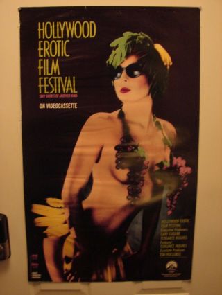 Vintage 1987 Hollywood Erotic Film Festival Poster Art Print Paramount Studios