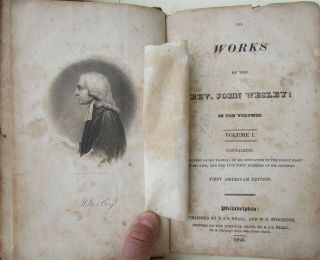 1826 Of John Wesley Philadelphia 1st Ed.  Americana Philadelphia Antique