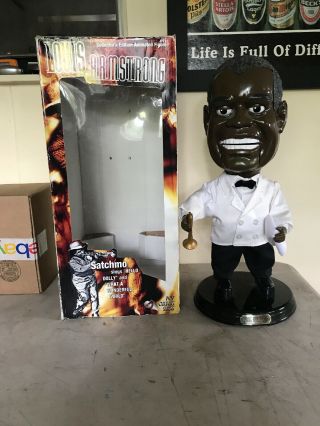 Gemmy 2002 Louis Armstrong " Satchmo " Animated Singing Figure 19 " Tall
