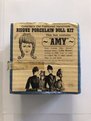 Bisque Porcelain Doll Kit,  Little Women Amy,  Shackman,  Japan
