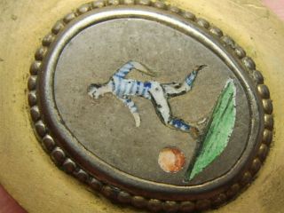 VERY OLD ANTIQUE SILVER ENAMEL FOOTBALL BADGE POSSIBLY GLASGOW RANGERS RARE 3