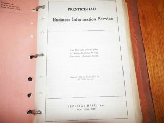 Antique 1921 Prentice Hall Advertising and Service Book 6