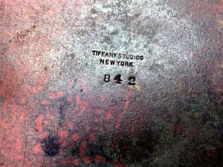 Antique Tiffany Studios Bronze Zodiac Inkwell 842 6