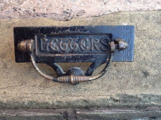 Antique Brass Letter Box Door Knocker