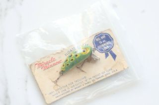Vintage Wright & Mcgill Co.  Miracle Minnow No.  601 Fishing Lure W/packaging