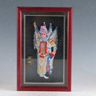 Chinese Lacquerware Handmade Ma Chao Statue Lp0029