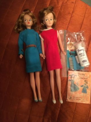 Vintage American Character Blonde Mary Makeup Tressy Doll W/ Dress And Booklet