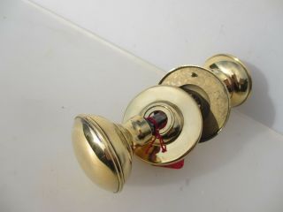 Vintage Brass Door Knobs Handles Architectural Antique Old Round Plates