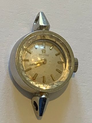 Vintage Ladies Omega Cocktail Cal 483 Stainless Steel Wrist Watch