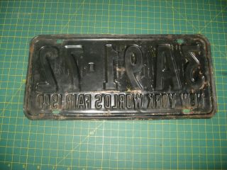 VINTAGE 1940 LICENSE PLATE ANTIQUE OLD EARLY YORK WORLDS FAIR USA NR 2