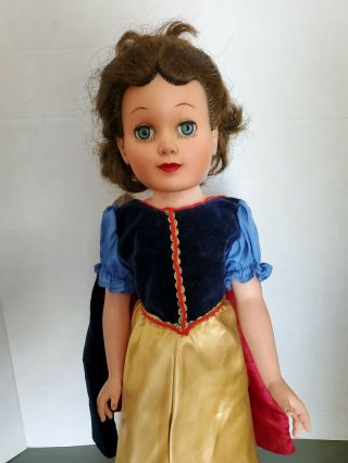 Vintage Snow White 21 Inch Doll.  Walt Disney Co.  Closing Eyes.
