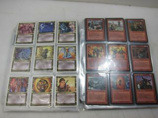 Magic The Gathering Antiquities Near Complete & Homelands Binder Pack Fresh