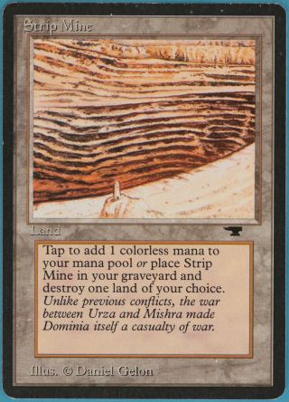 Strip Mine (d Tower) Antiquities Spld Land Uncommon Magic Card (35566) Abugames