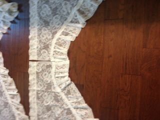 6 VINTAGE USA Made LACE SWAG CURTAINS - SET OF 3.  Each Set Measures 38 ' L 76 ' W 4
