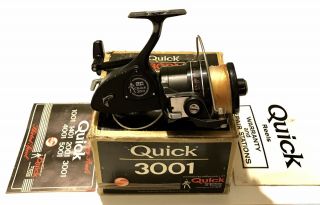 Vintage Dam Quick 3001 High - End Spinning Reel - West Germany