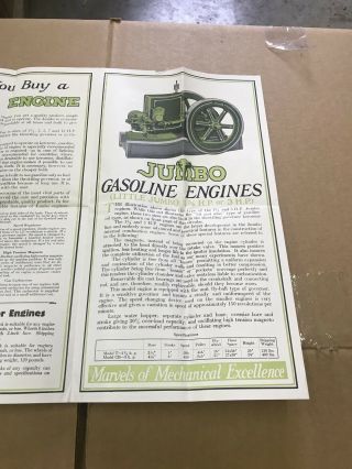 Great Color United Associated Hit And Miss Antique Gas Engine Flyer Poster 5