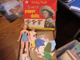 Shirley Temple Vintage Snap On Paper Doll Set