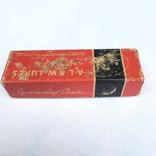 Allcock Antique Vintage Water Witch Fishing Lure Spinner Box 2