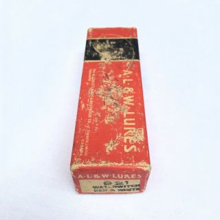 Allcock Antique Vintage Water Witch Fishing Lure Spinner Box 4