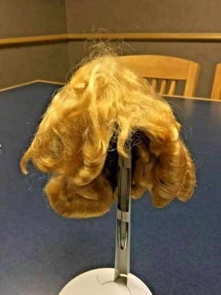 Lovely Vintage Blonde Wig For Large Doll - Size 13 - No Glue -