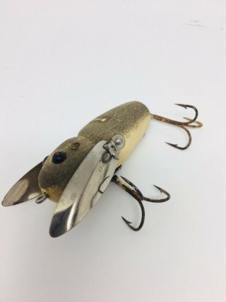 Vintage Tough Early Heddon Crazy Crawler Fishing Lure 2100 MOUSE 2