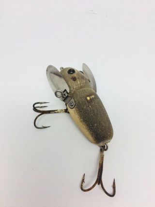 Vintage Tough Early Heddon Crazy Crawler Fishing Lure 2100 MOUSE 4