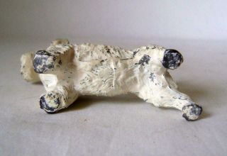 Parson Russell Terrier: Antique Cold Painted Spelter Figure of a Dog C.  1920s 8