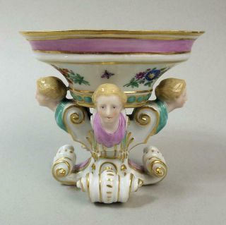Antique Meissen Figural Porcelain Table Salt No 11 C.  1880