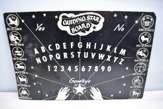 Vintage / Antique Black Guiding Star Ouija Board Only 1940 