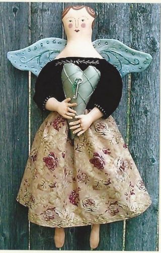 Pattern - Gorgeous Folk Art Angel Doll - Vintage Look - Annie Beez